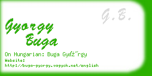 gyorgy buga business card